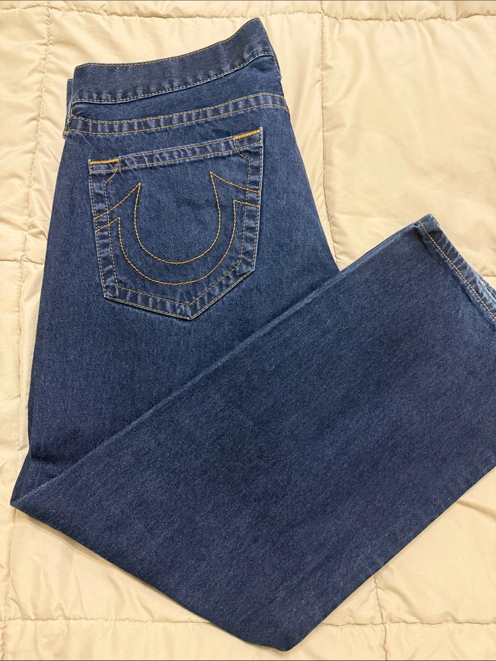 True Religion Dark Blue Straight-Leg men’s  Jeans
